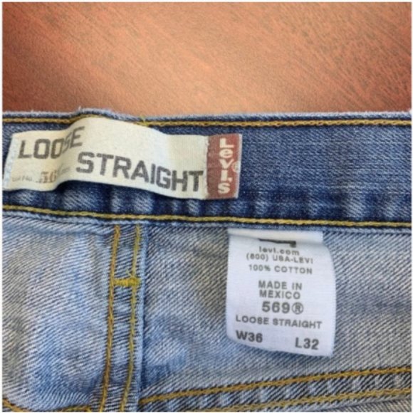 Men's Levi's 569 Loose Straight Mom Jeans - Picture 8 of 8